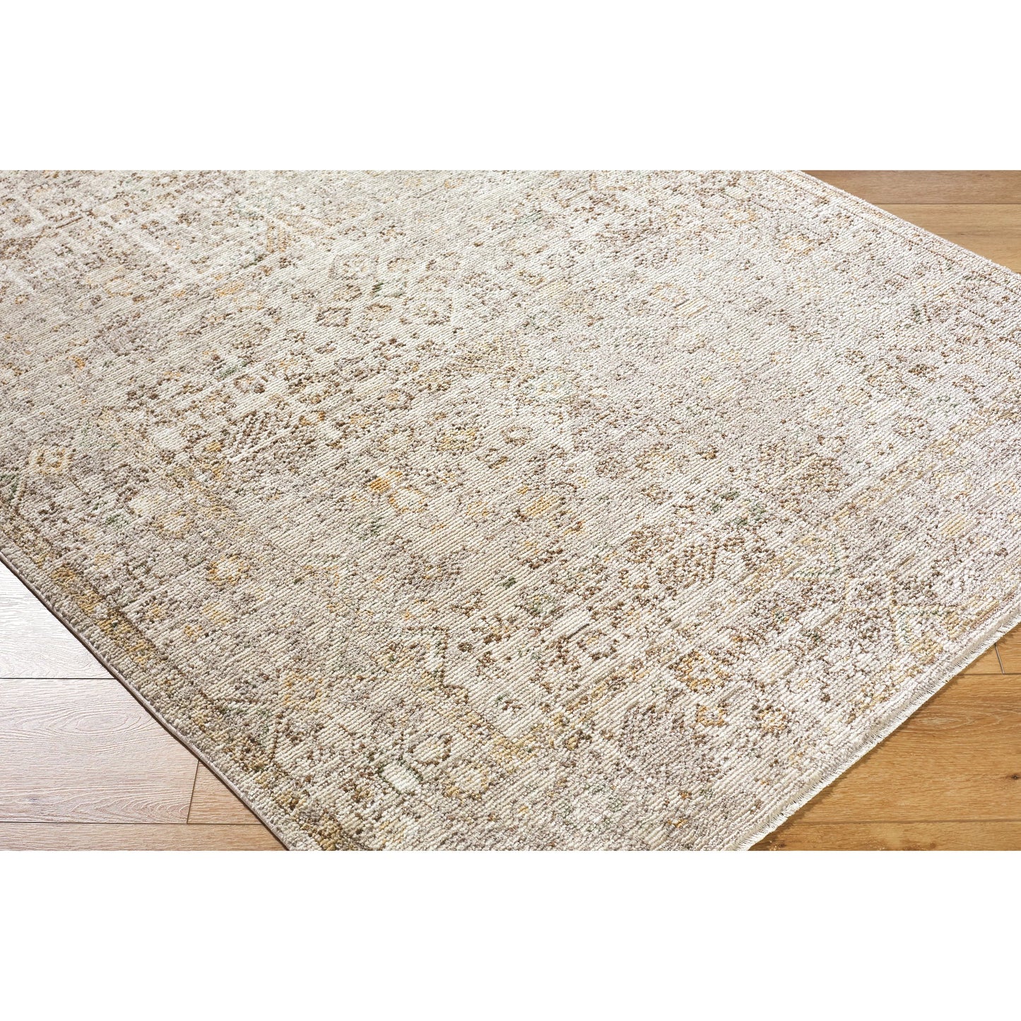 004 SI-2258444,SI-2258445,SI-2258446,SI-2258447 | Closeup | Myrtle Avenue GAMY-2300 Rug by Galey Alix x Livabliss in taupe, medium gray, cream, dark brown, mustard, olive. Made from polypropylene, polyester in a unique style.