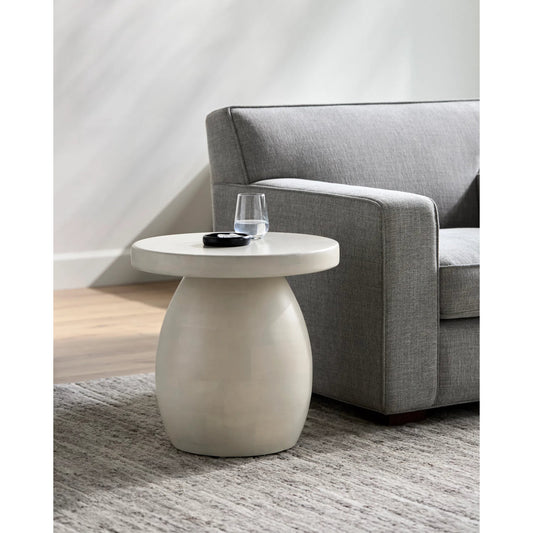 Gant - 500558 by Surya in top: white, base: white and washed wood finish. Made from top: mango wood, base: mango wood in a modern style.