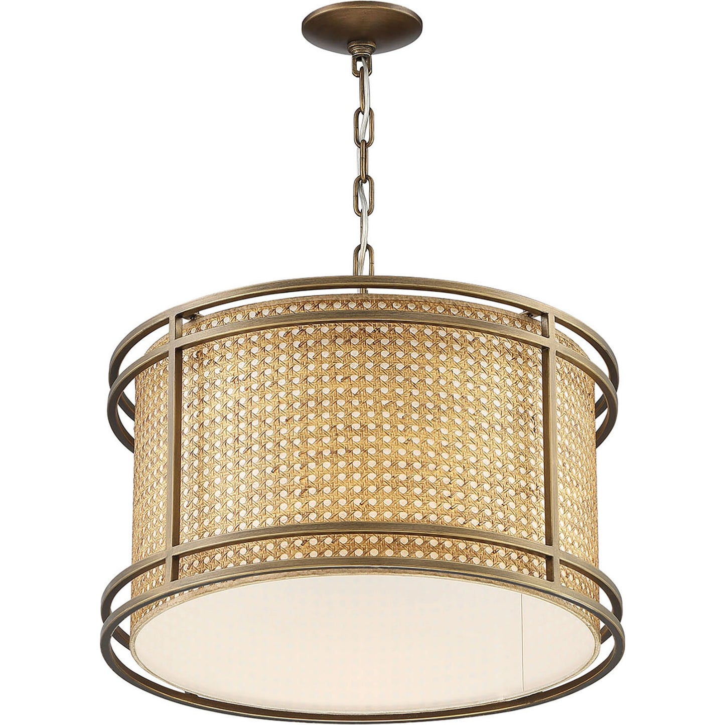 002 SI-1966007 | Additional Silo | Tailor Chandelier by Lumanity in light bronze. Made from iron, paper in a cottage & farmhouse style.