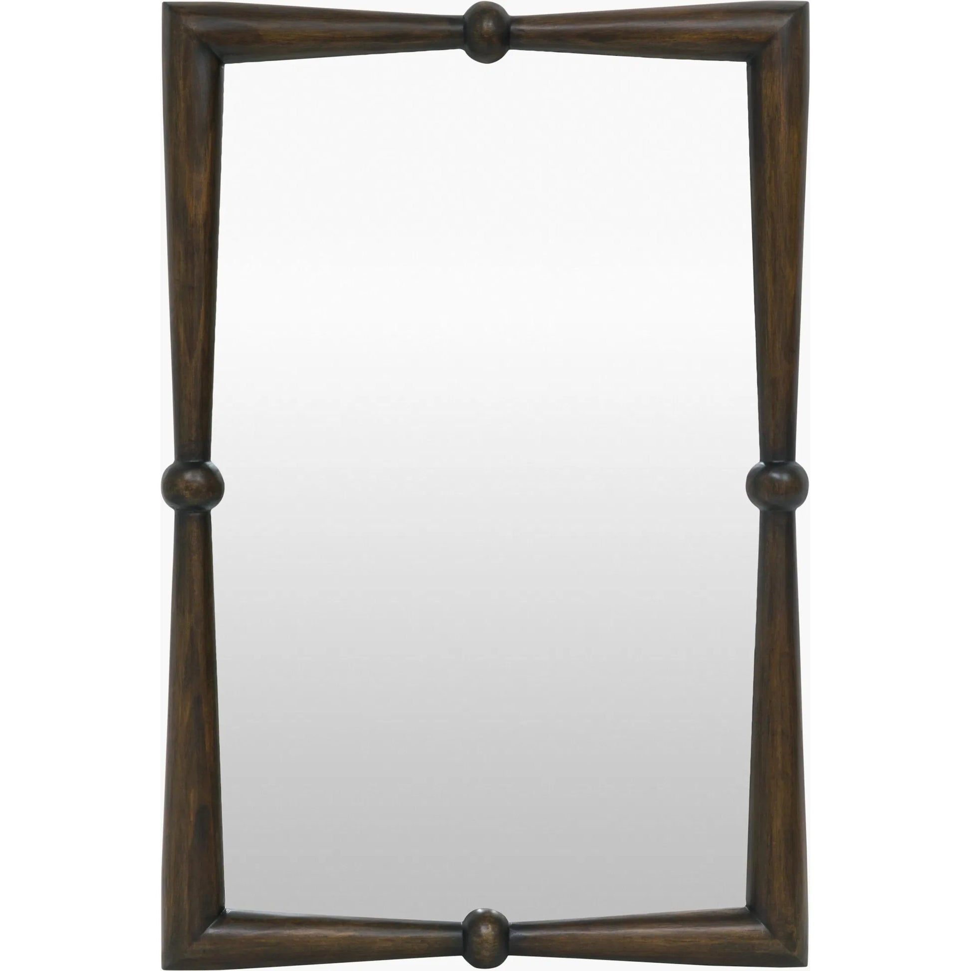Prosper Accent Mirror by Livabliss in antiqued. Made from pine in a unique style.