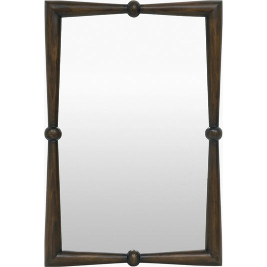 Prosper Accent Mirror by Livabliss in antiqued. Made from pine in a unique style.