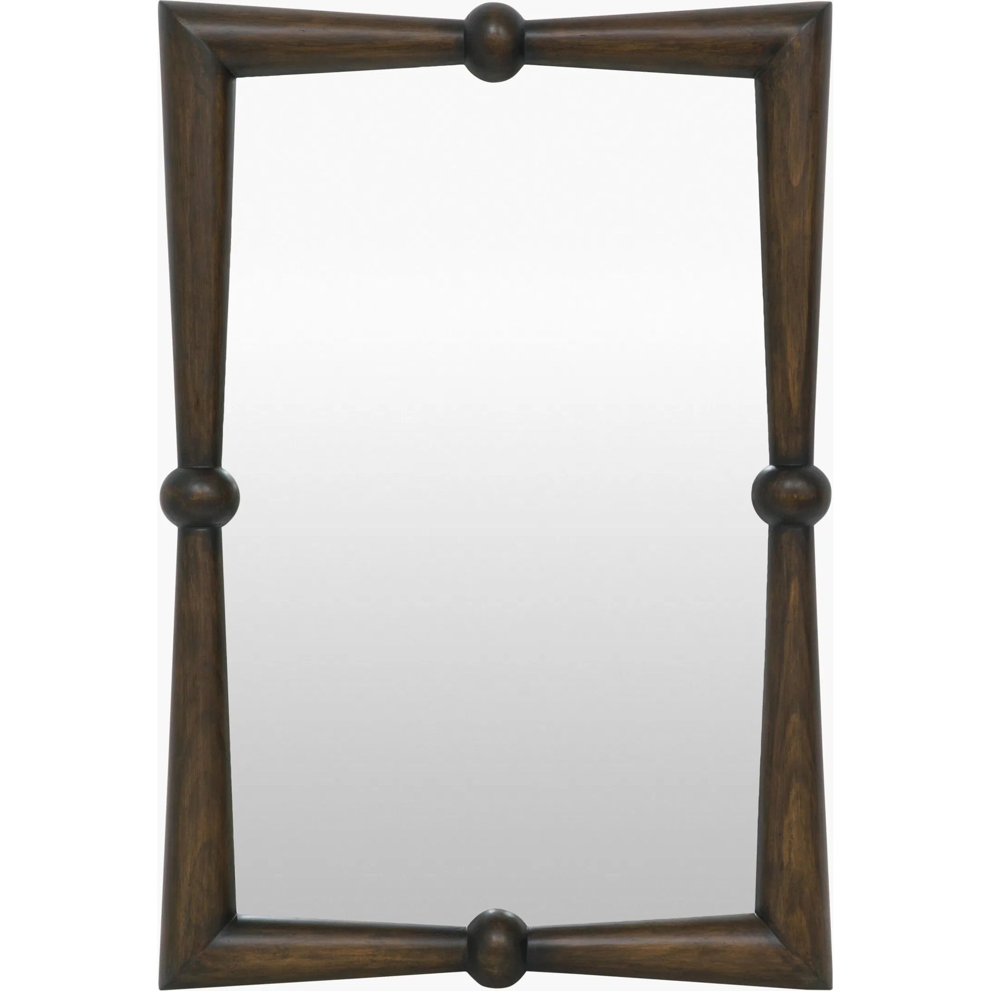 Prosper Accent Mirror by Livabliss in antiqued. Made from pine in a unique style.