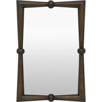 Prosper Accent Mirror by Livabliss in antiqued. Made from pine in a unique style.