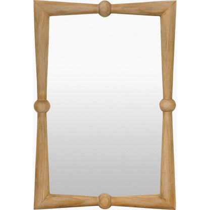 Prosper Accent Mirror by Livabliss in antiqued. Made from pine in a unique style.