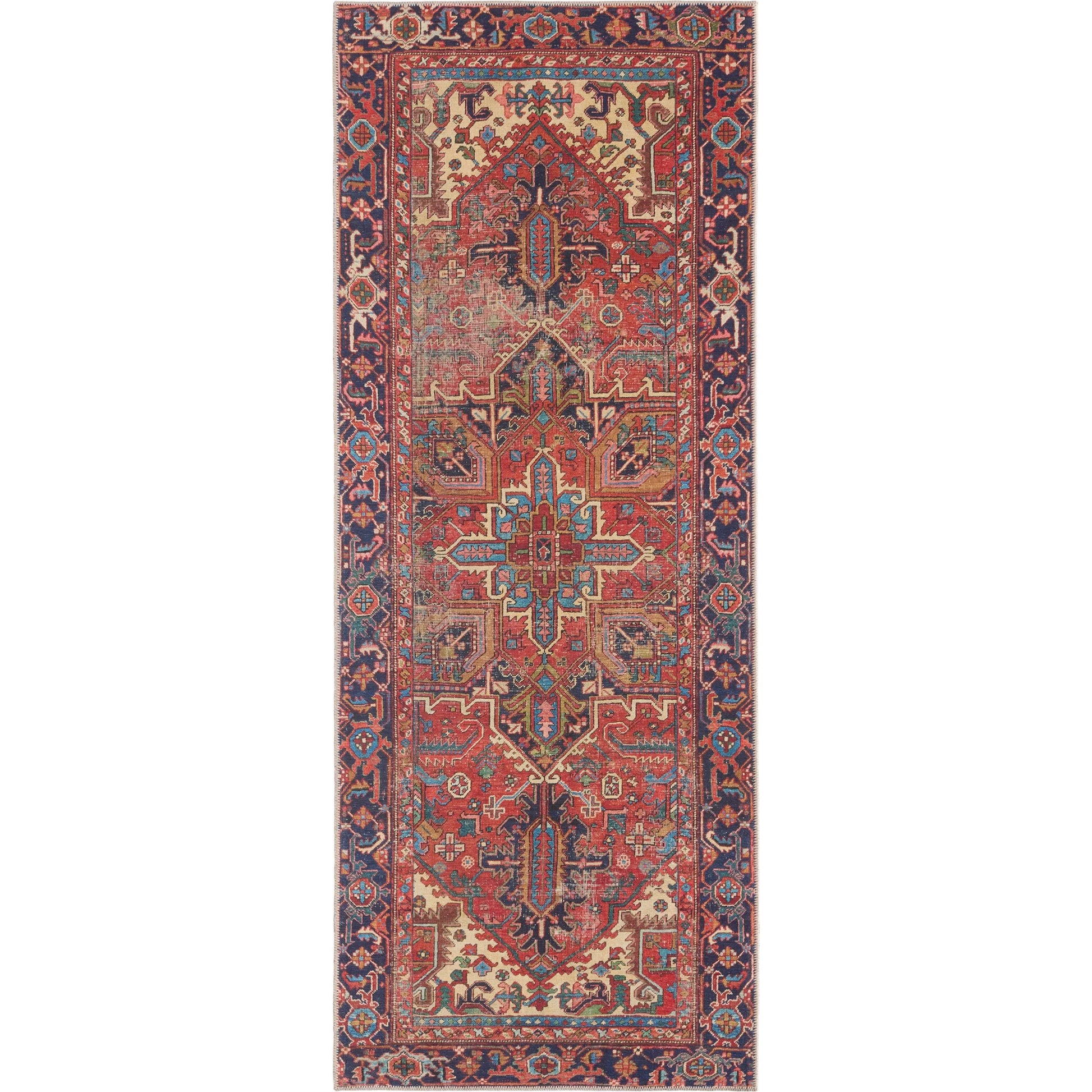 Garcia GAR01 Rug by Jaipur Living in red, blue. Made from 100% polyester in a unique style.