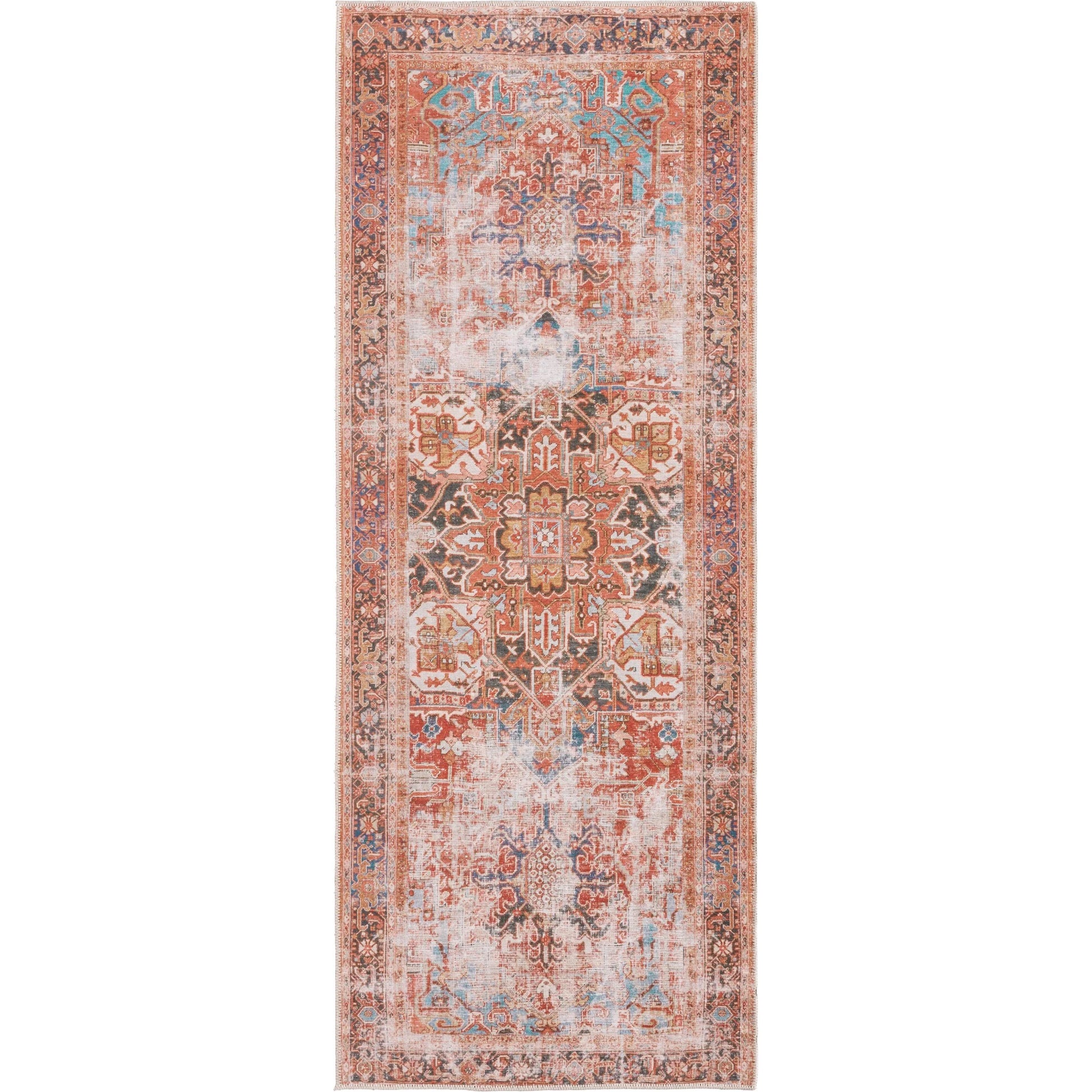 Garcia GAR03 Rug by Jaipur Living in rust, navy. Made from 100% polyester in a unique style.