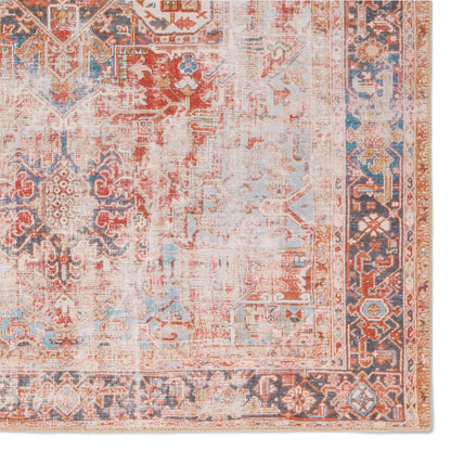 Garcia GAR03 Rug by Jaipur Living in rust, navy. Made from 100% polyester in a unique style.