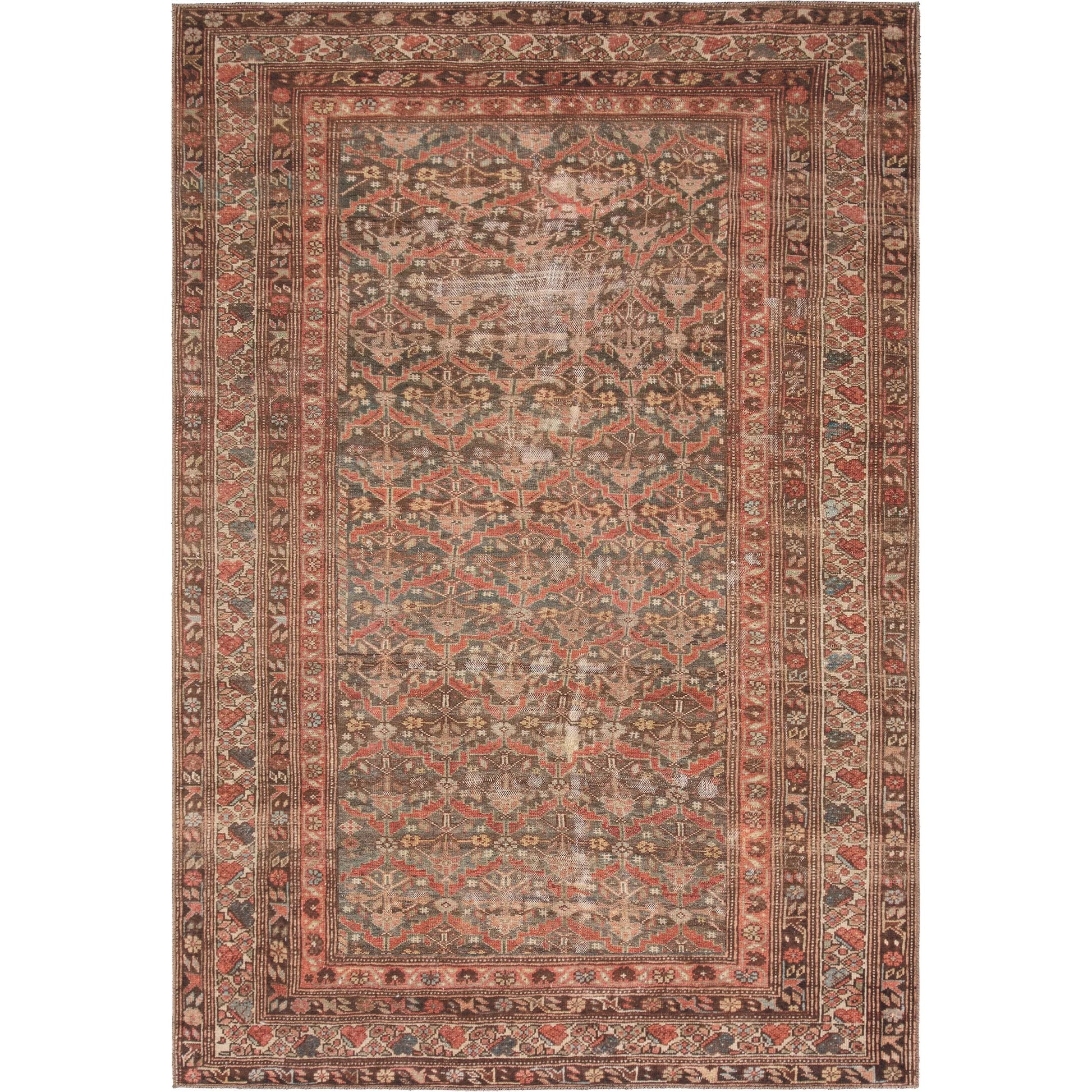 Garcia GAR08 Rug by Jaipur Living in brown, red, beige. Made from 100% polyester in a unique style.