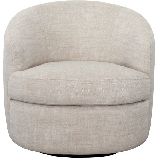 Sweeting Accent Chair by Galey Alix x Livabliss in ivory. Made from hemp, polyester, iron, polyurethane foam, dacron in a unique style.