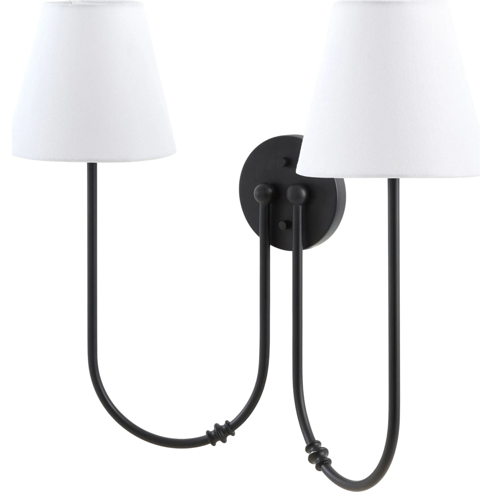The Luan Wall Sconce by Galey Alix x Livabliss. Made from iron, linen, plastic in a unique style.
