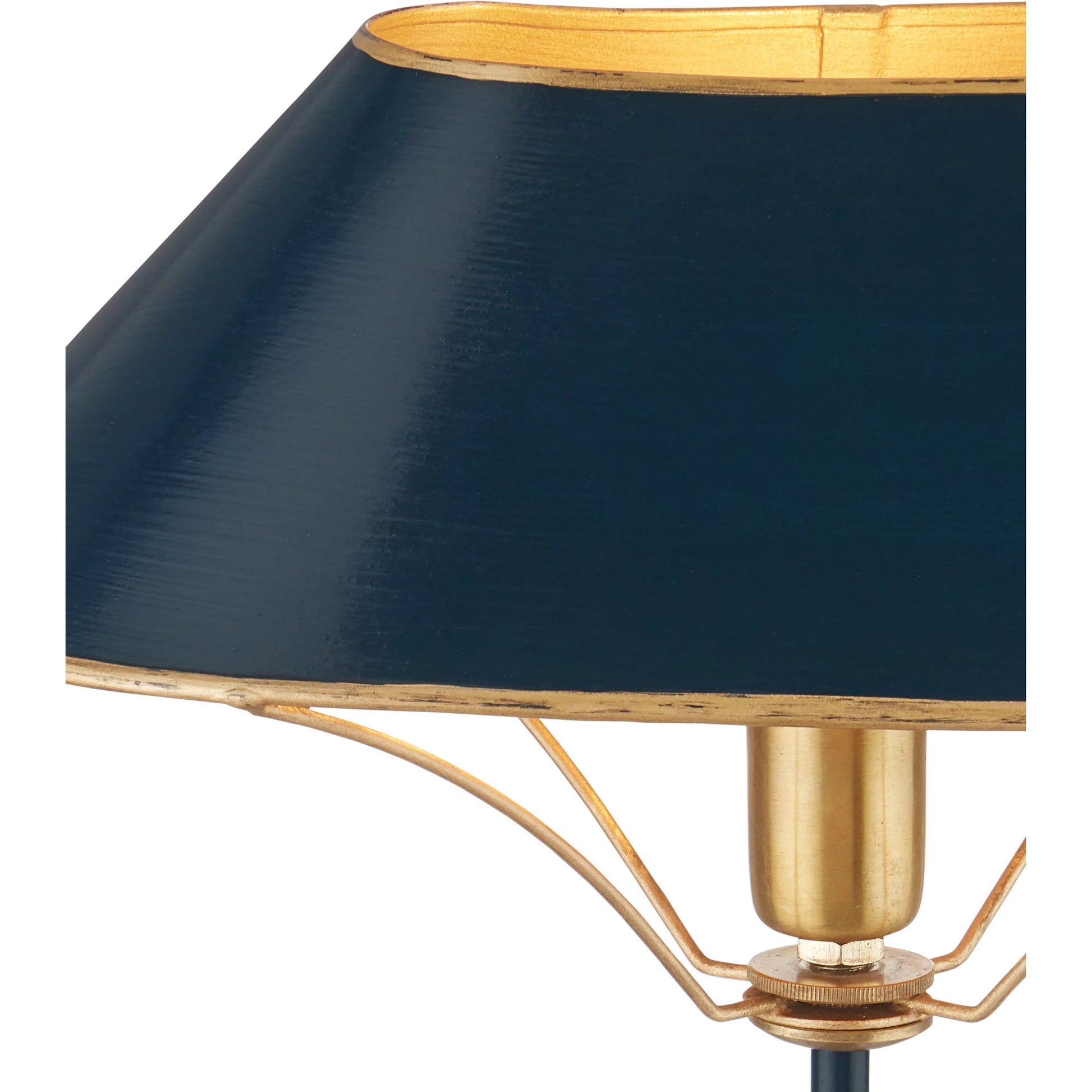 Daphne Table Lamp by Currey and Company. Made from iron, brass, engineered wood in a modern style.