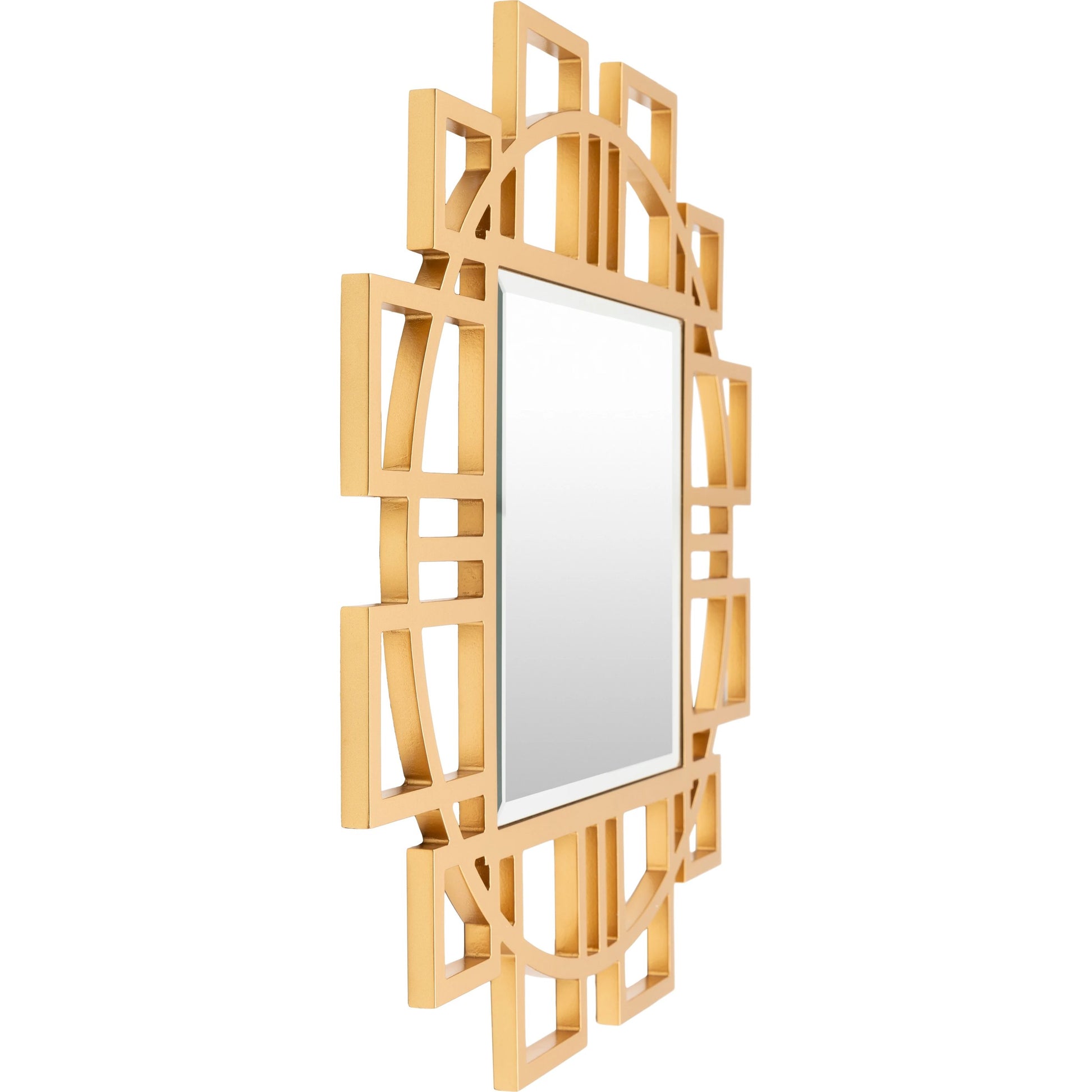 Glasgow - 29199 by Surya in gold and antiqued. Made from manufactured wood in a modern style.