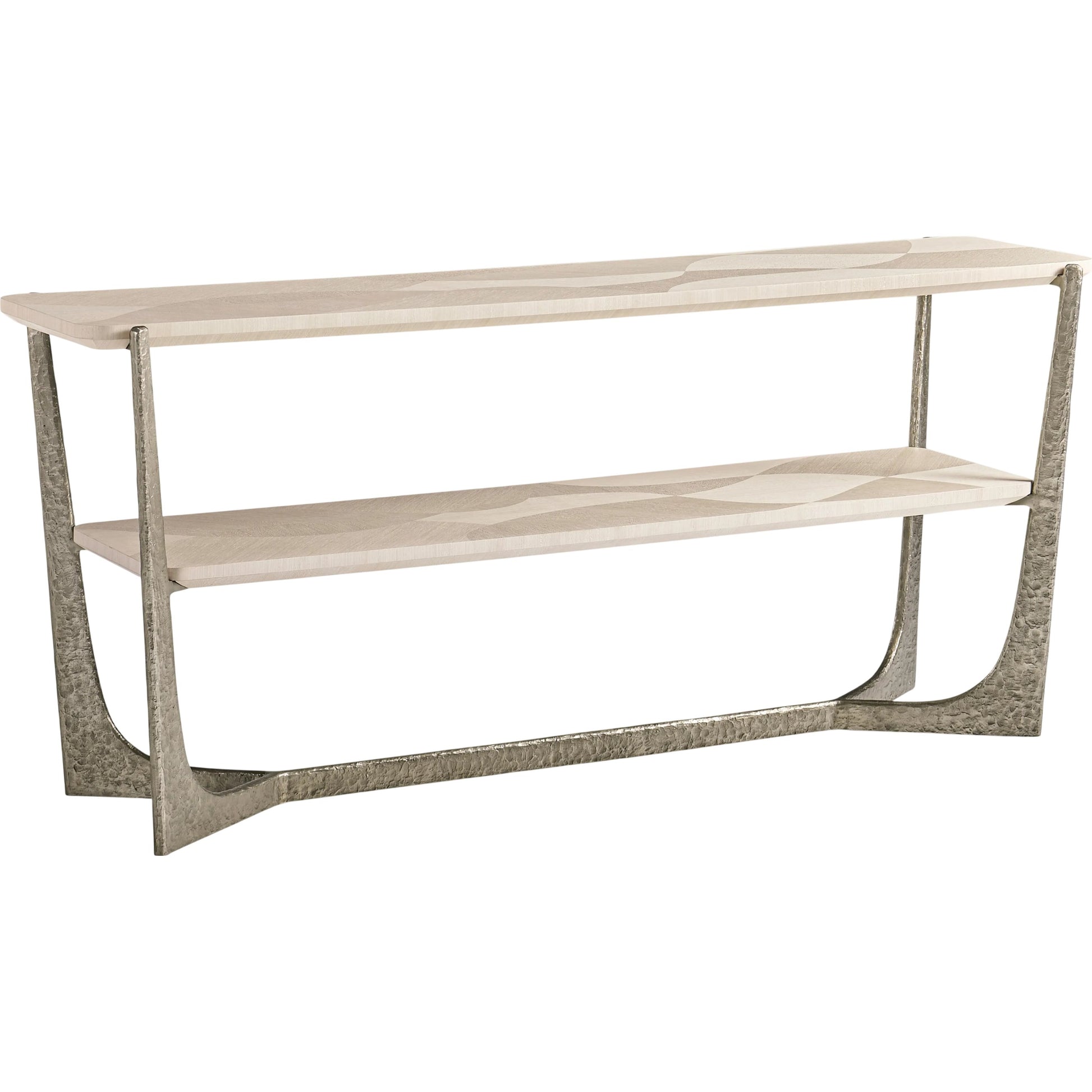 Tidepool Console Table by Jonathan Charles in natural dyed koto. Made from main koto veneer in a unique style.