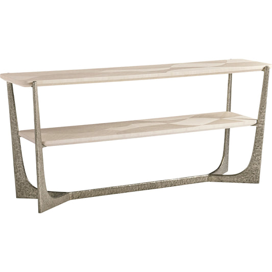 001 SI-2535779 | Primary Silo | Tidepool Console Table by Jonathan Charles in natural dyed koto. Made from main koto veneer in a unique style.