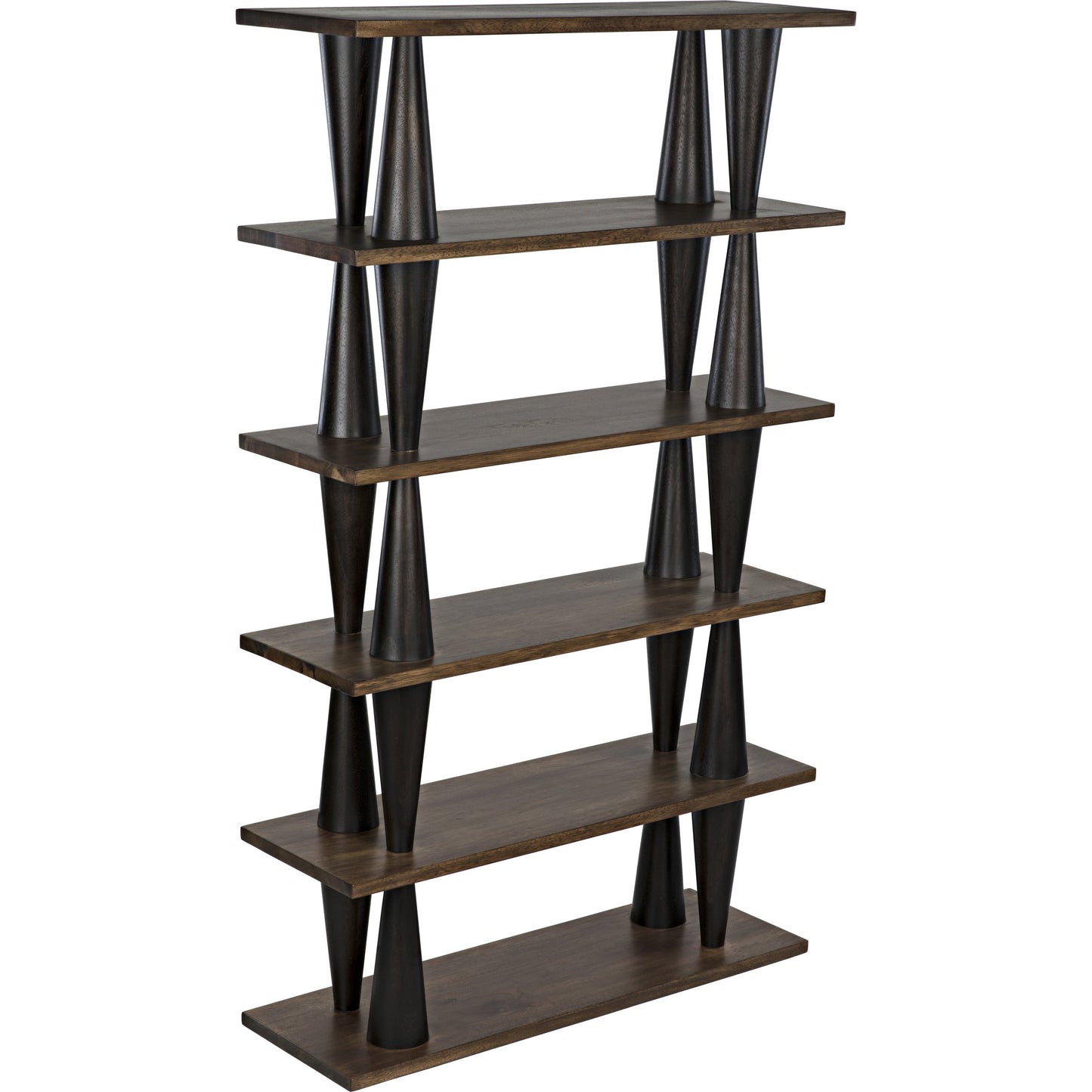 005 SR-888755 | Additional Silo | Mood Bookcase by Noir in dark walnut, ebony walnut. Made from walnut in a eclectic & global style.