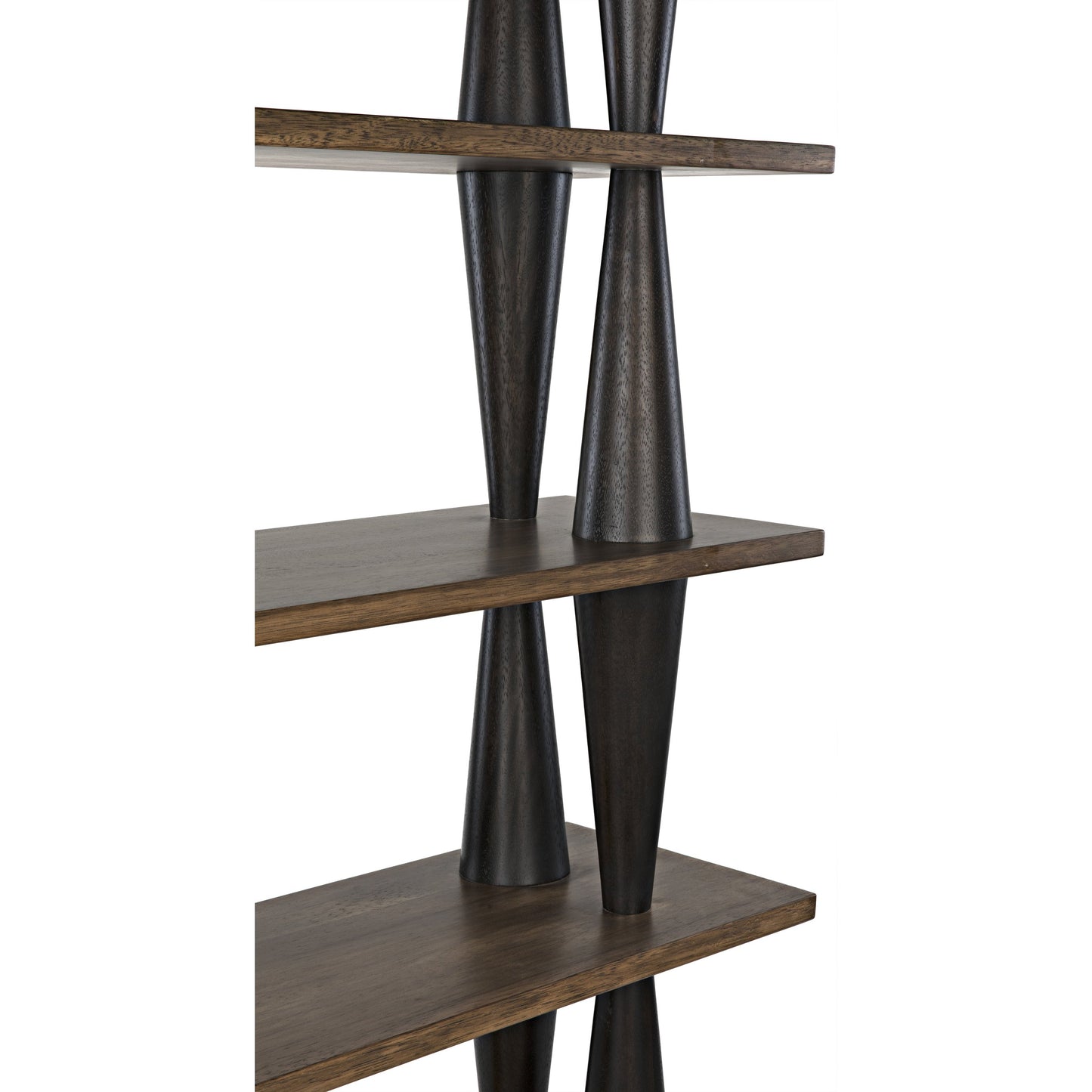 008 SR-888755 | Additional Silo | Mood Bookcase by Noir in dark walnut, ebony walnut. Made from walnut in a eclectic & global style.