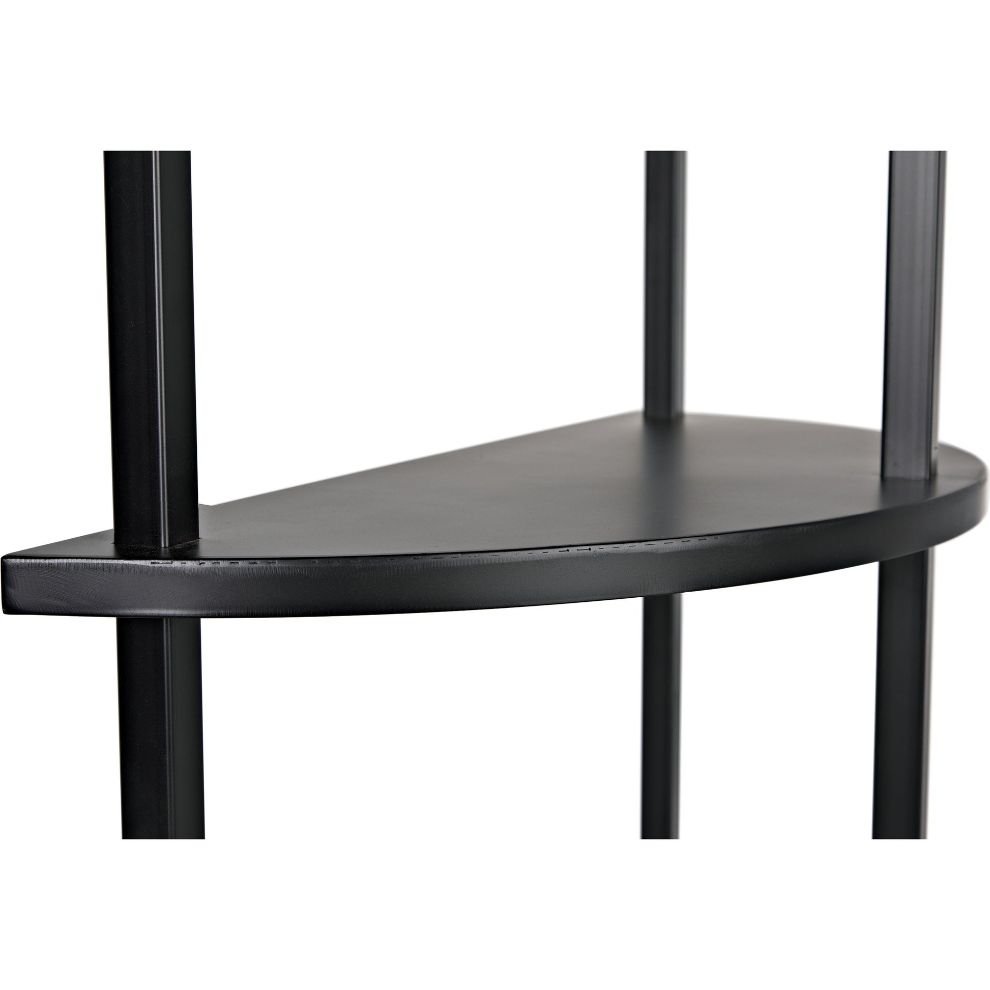 Spago Bookcase by Noir in black. Made from metal in a modern style.