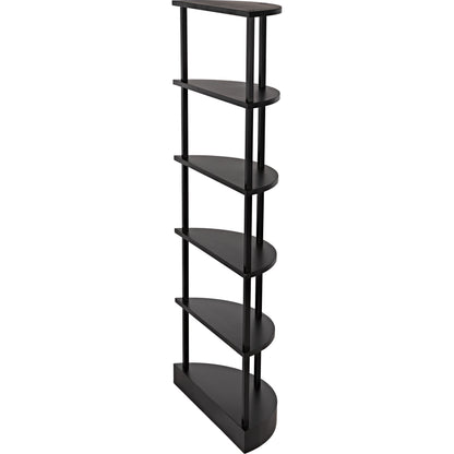 Spago Bookcase by Noir in black. Made from metal in a modern style.