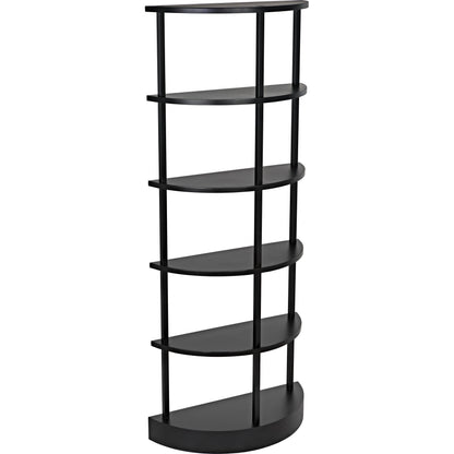 Spago Bookcase by Noir in black. Made from metal in a modern style.