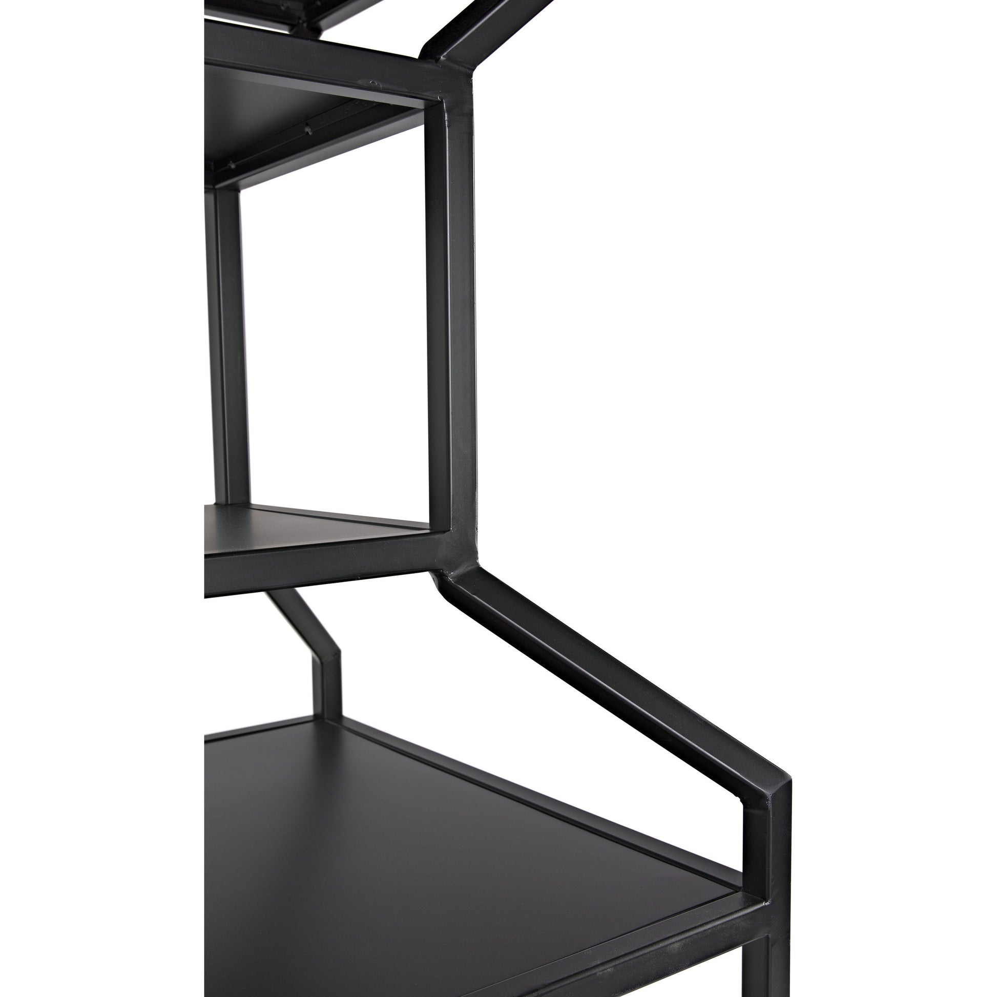 Downtown I Bookcase by Noir in black. Made from metal in a eclectic & global style.