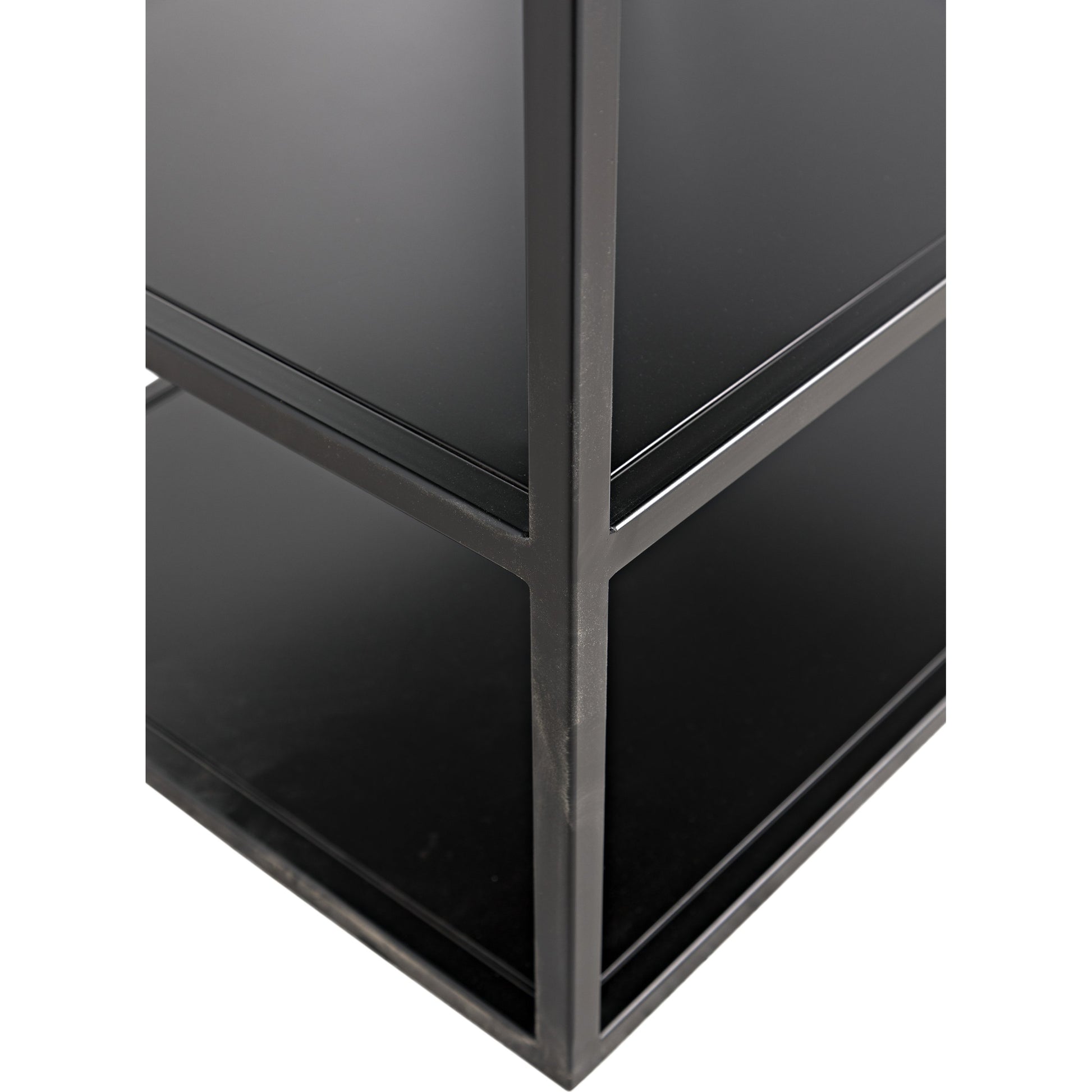 Downtown I Bookcase by Noir in black. Made from metal in a eclectic & global style.