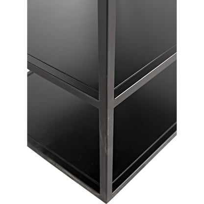Downtown I Bookcase by Noir in black. Made from metal in a eclectic & global style.