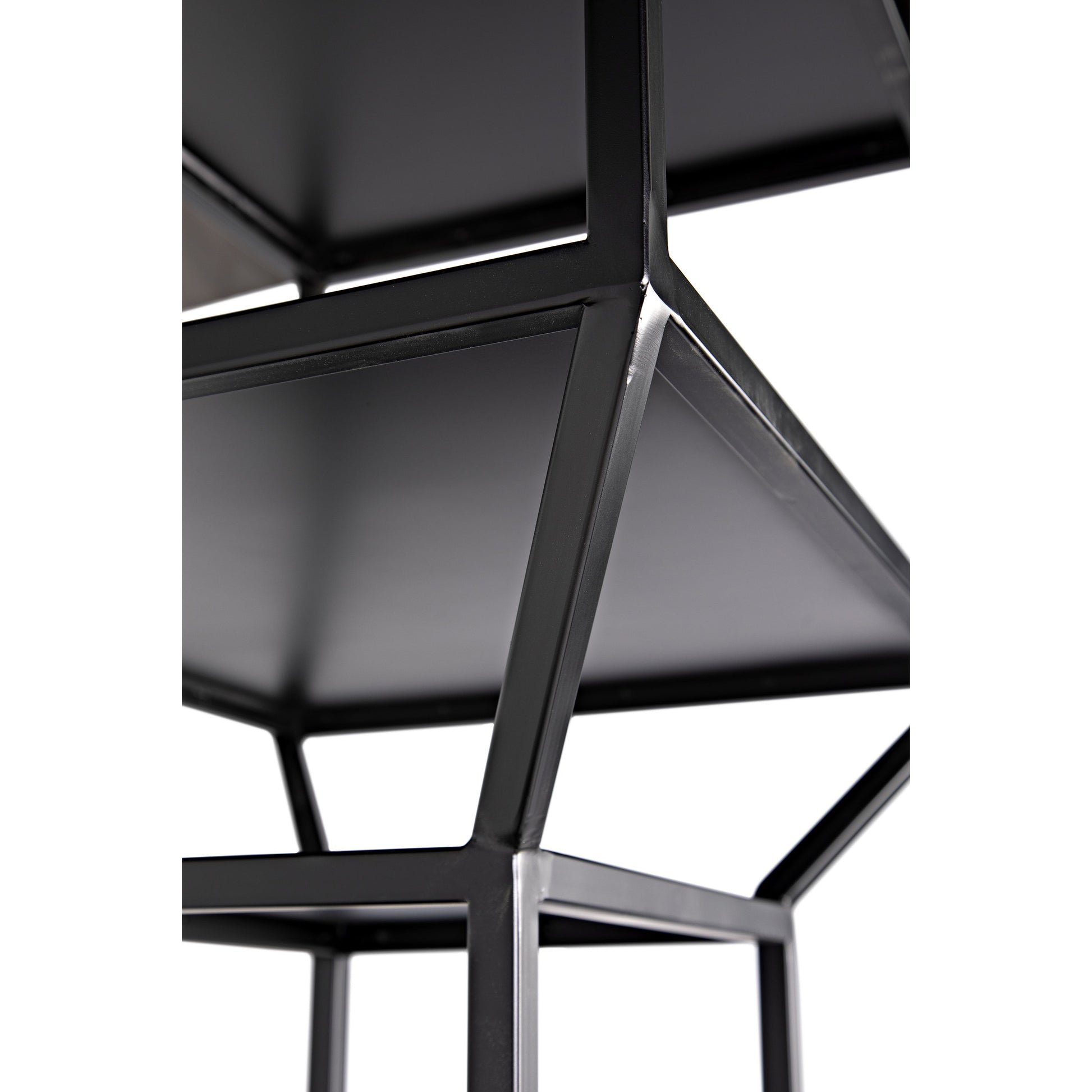 Downtown I Bookcase by Noir in black. Made from metal in a eclectic & global style.