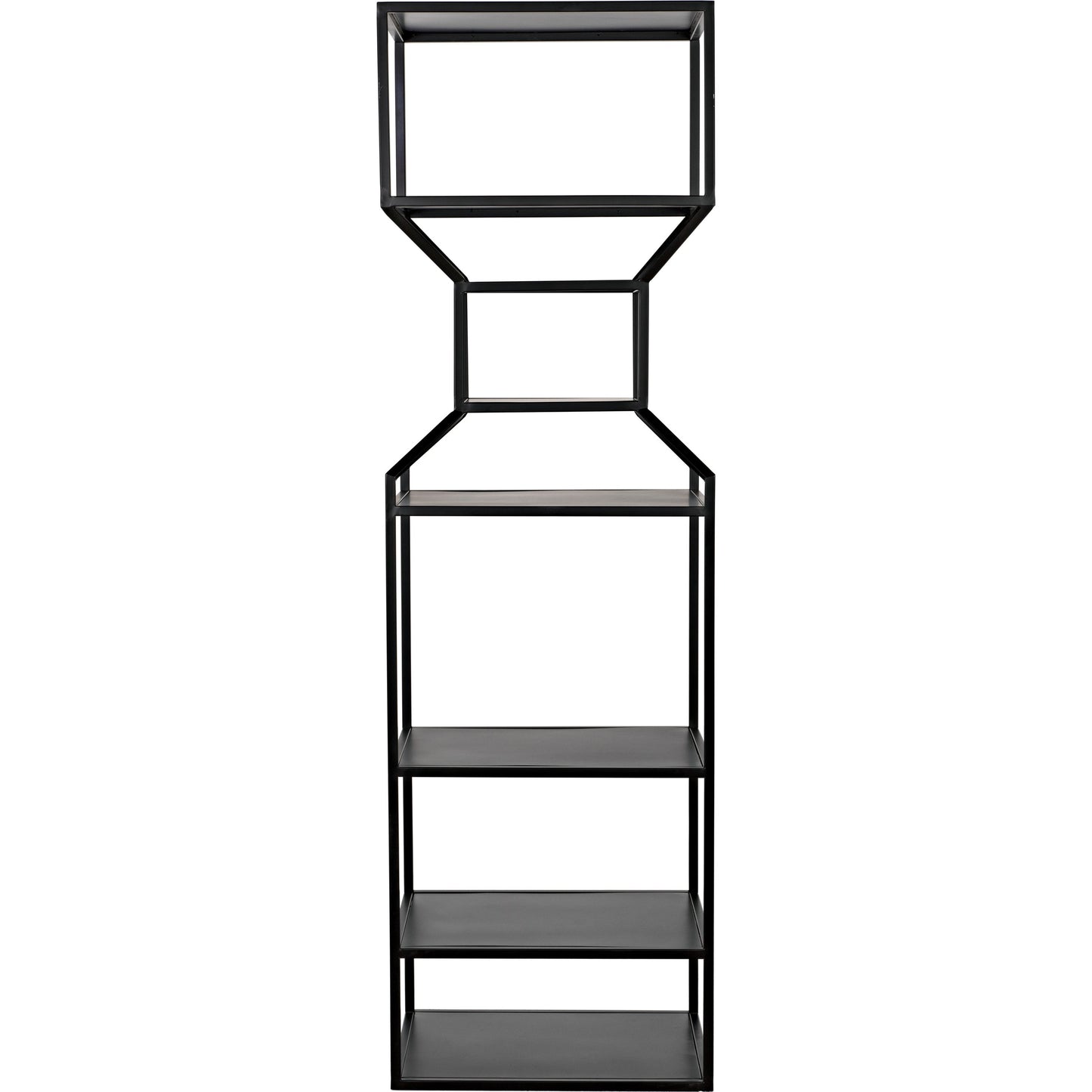 002 SI-1755530 | Additional Silo | Downtown I Bookcase by Noir in black. Made from metal in a eclectic & global style.