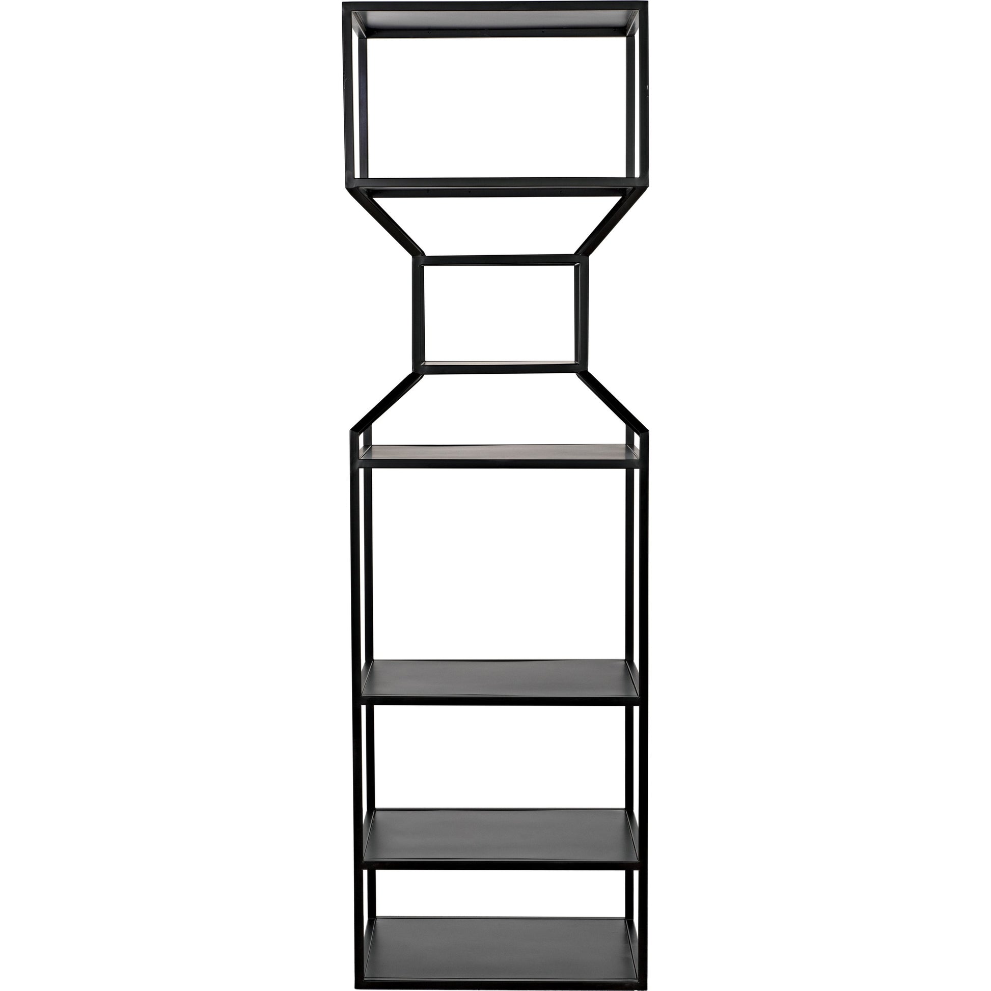 Downtown I Bookcase by Noir in black. Made from metal in a eclectic & global style.
