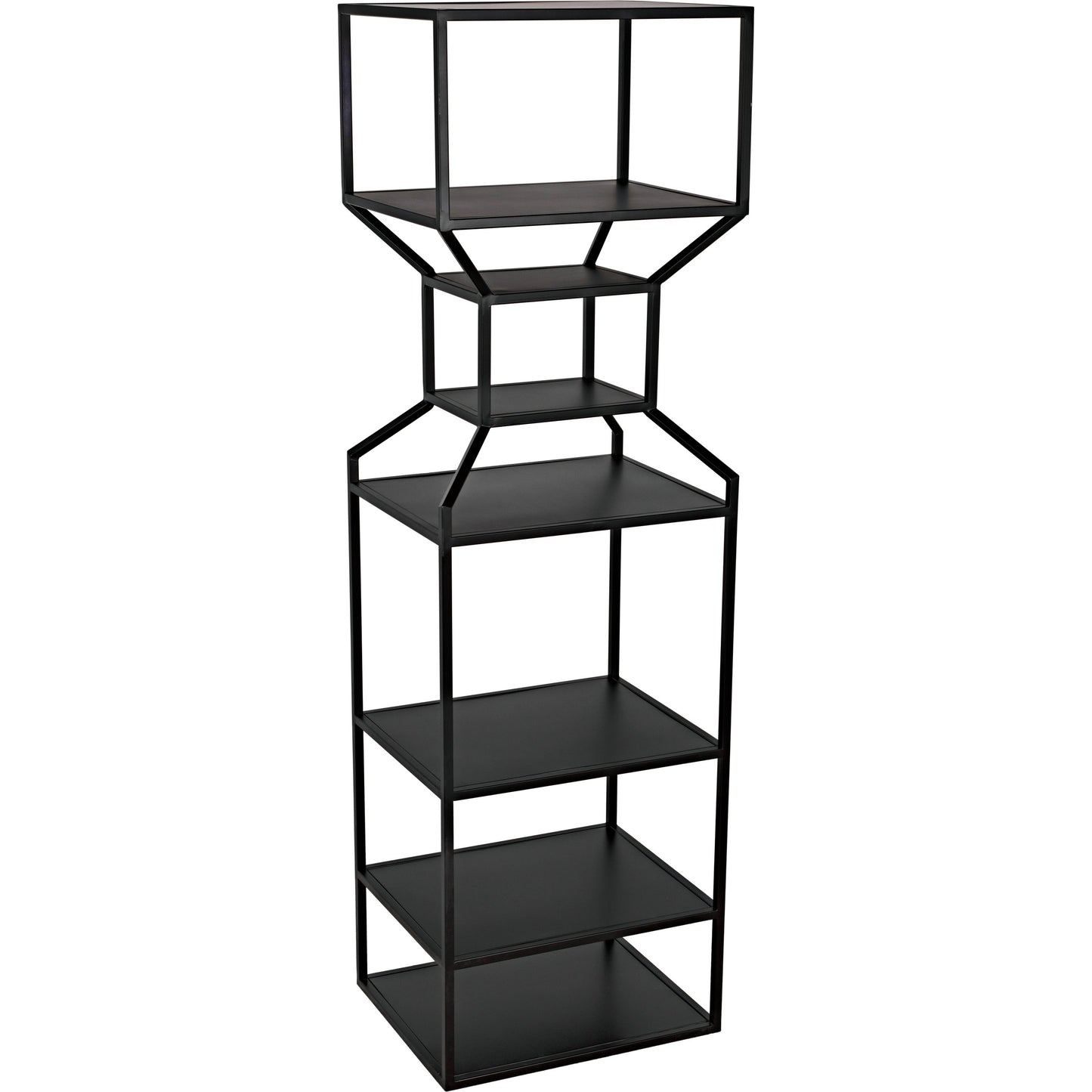 012 SI-1755530 | Additional Silo | Downtown I Bookcase by Noir in black. Made from metal in a eclectic & global style.