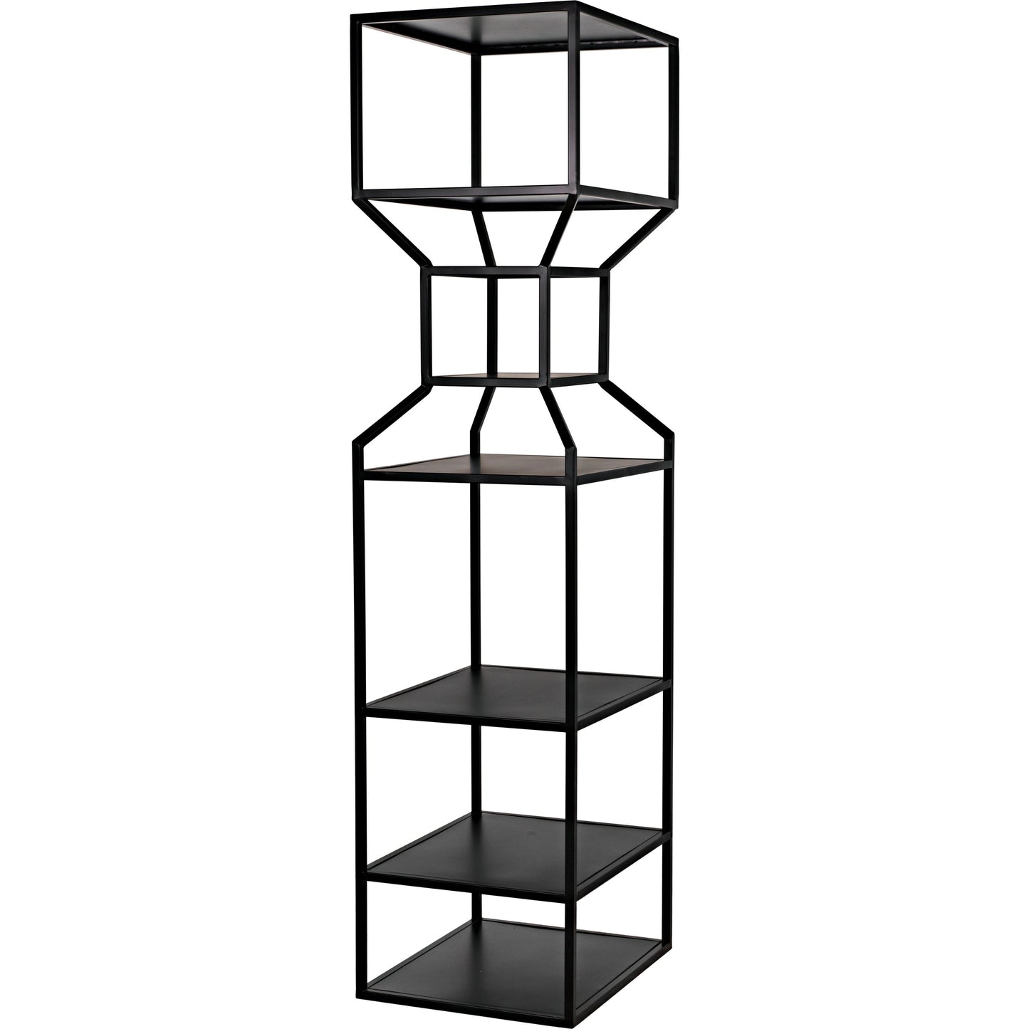 013 SI-1755530 | Additional Silo | Downtown I Bookcase by Noir in black. Made from metal in a eclectic & global style.
