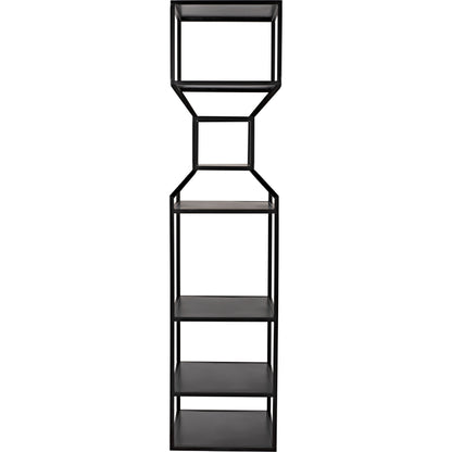 Downtown I Bookcase by Noir in black. Made from metal in a eclectic & global style.