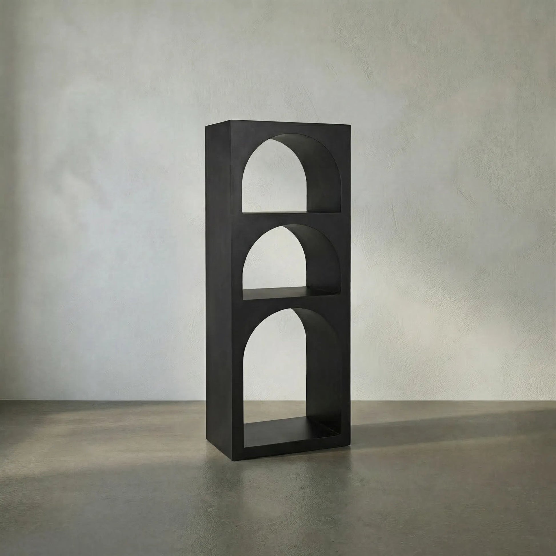 Aqueduct I Bookcase by Noir in black. Made from metal in a eclectic & global style.