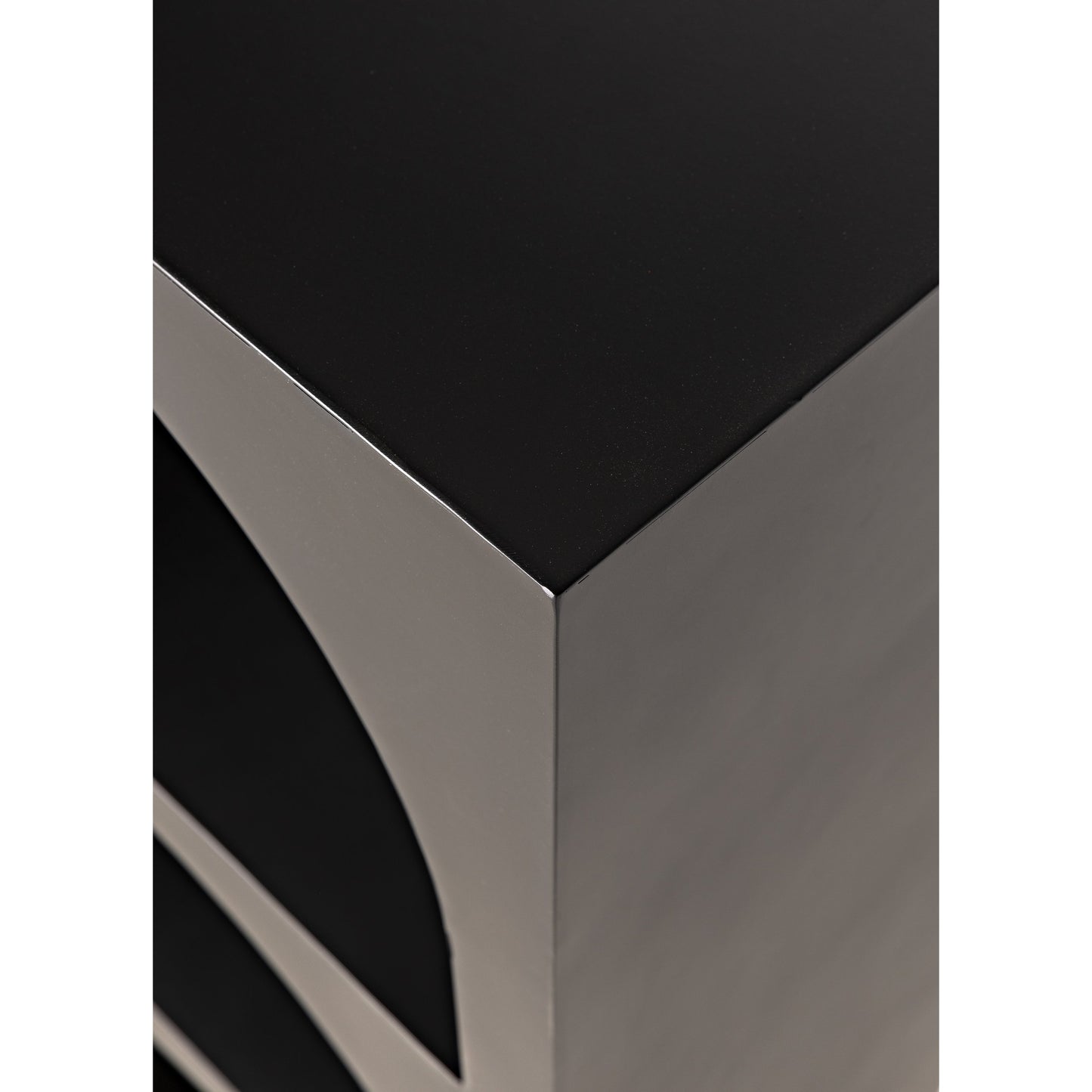 011 SI-1755514 | Closeup | Aqueduct I Bookcase by Noir in black. Made from metal in a eclectic & global style.