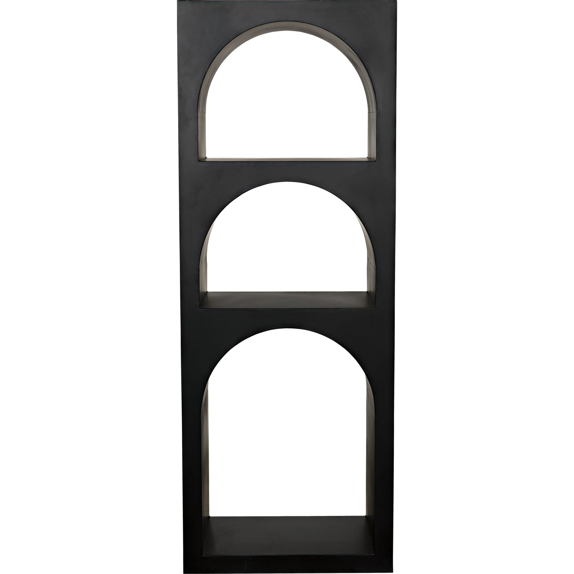 Aqueduct I Bookcase by Noir in black. Made from metal in a eclectic & global style.