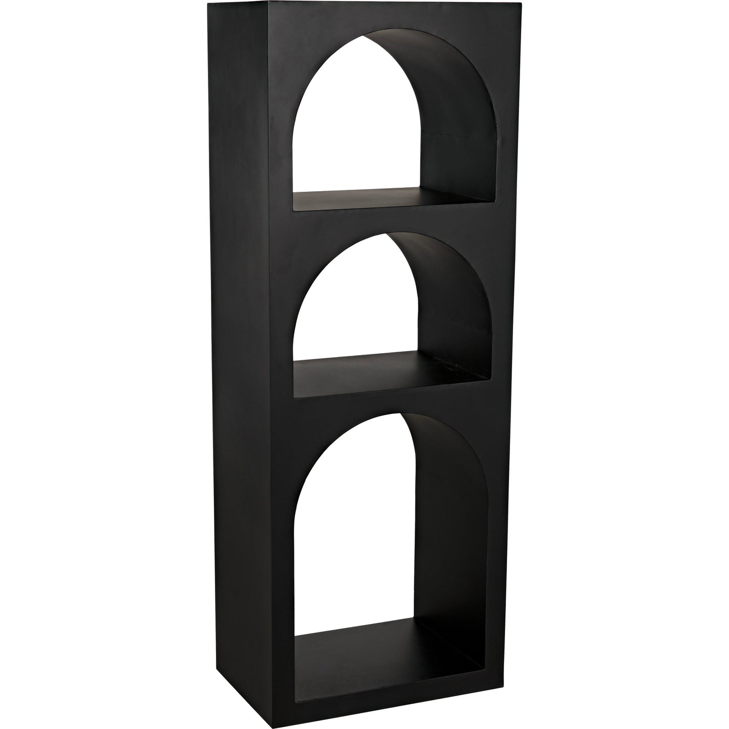 008 SI-1755514 | Additional Silo | Aqueduct I Bookcase by Noir in black. Made from metal in a eclectic & global style.