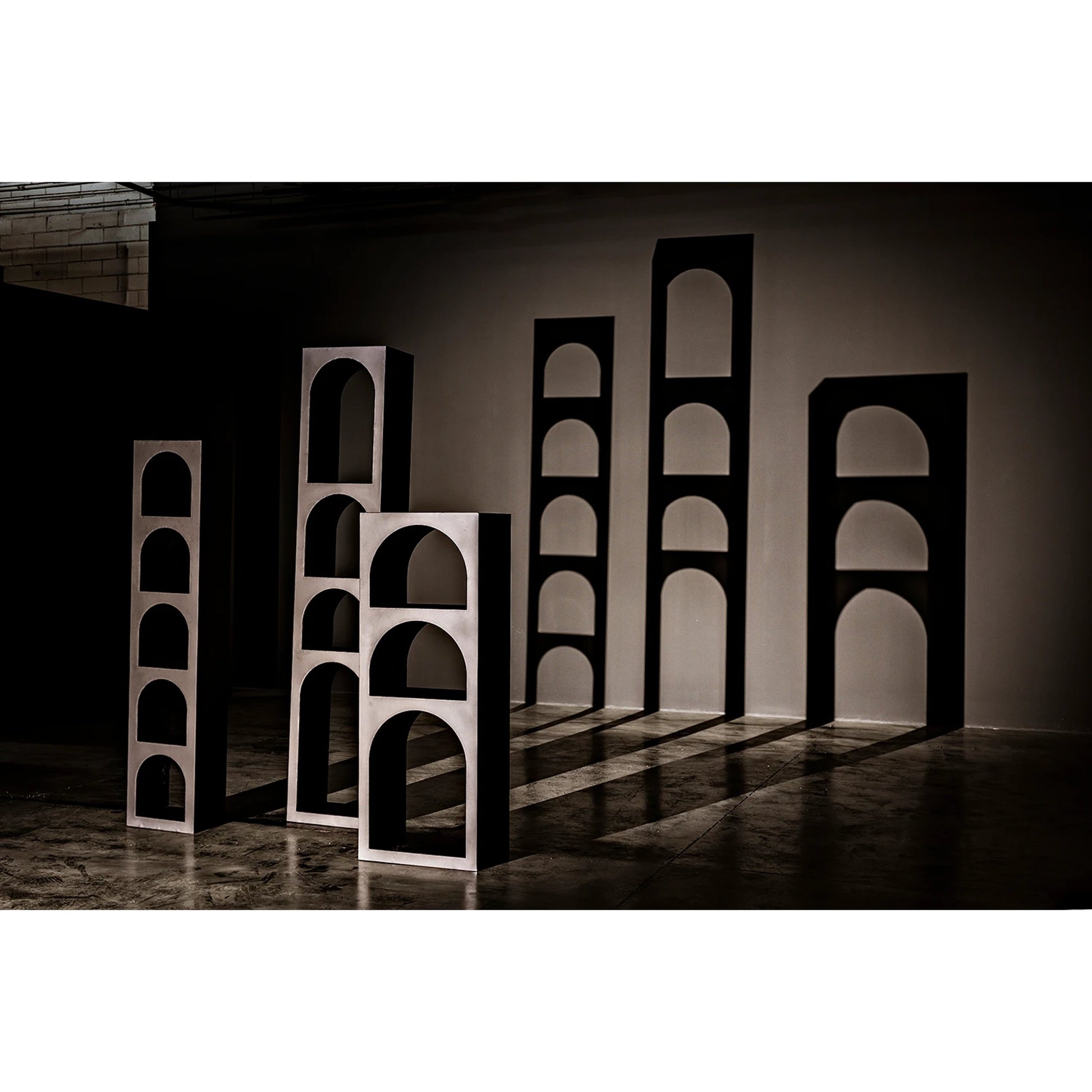 Aqueduct III Bookcase by Noir in black. Made from metal in a eclectic & global style.