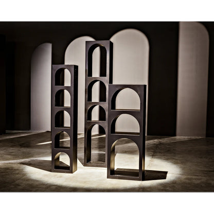 Aqueduct III Bookcase by Noir in black. Made from metal in a eclectic & global style.