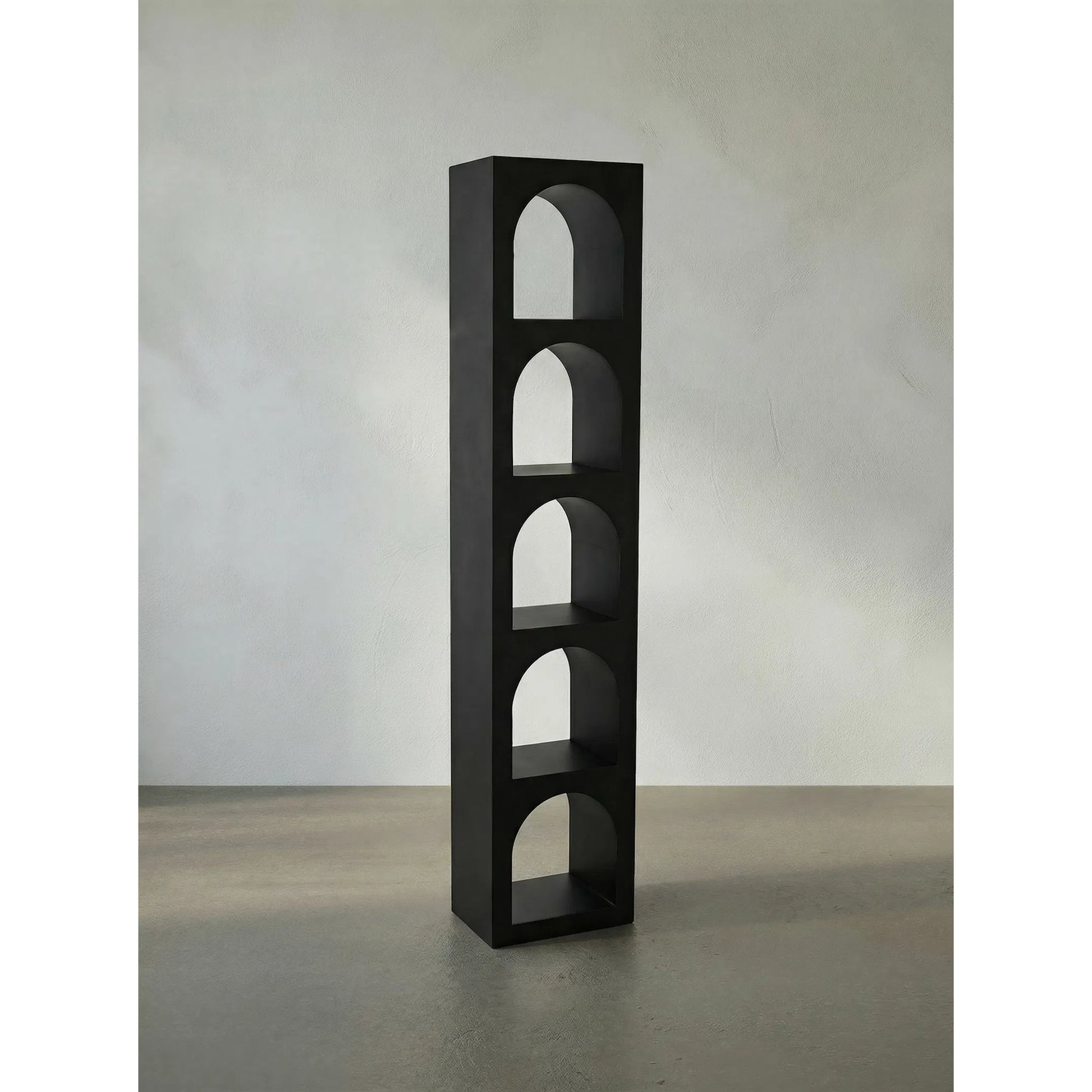Aqueduct III Bookcase by Noir in black. Made from metal in a eclectic & global style.