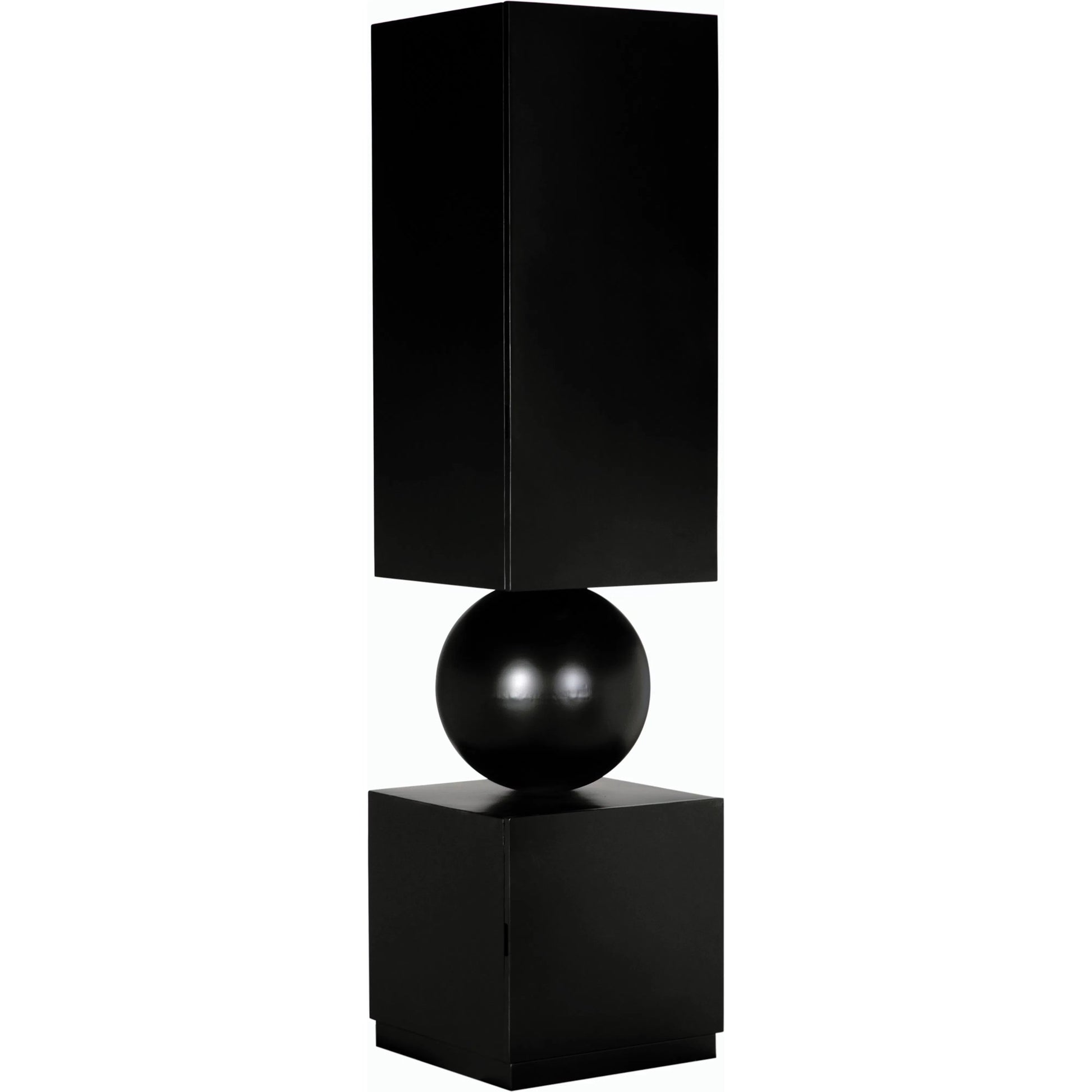 Pillar Cabinet by Noir in matte black. Made from industrial steel in a modern style.