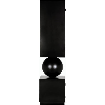 Pillar Cabinet by Noir in matte black. Made from industrial steel in a modern style.