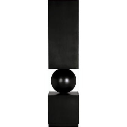 Pillar Cabinet by Noir in matte black. Made from industrial steel in a modern style.