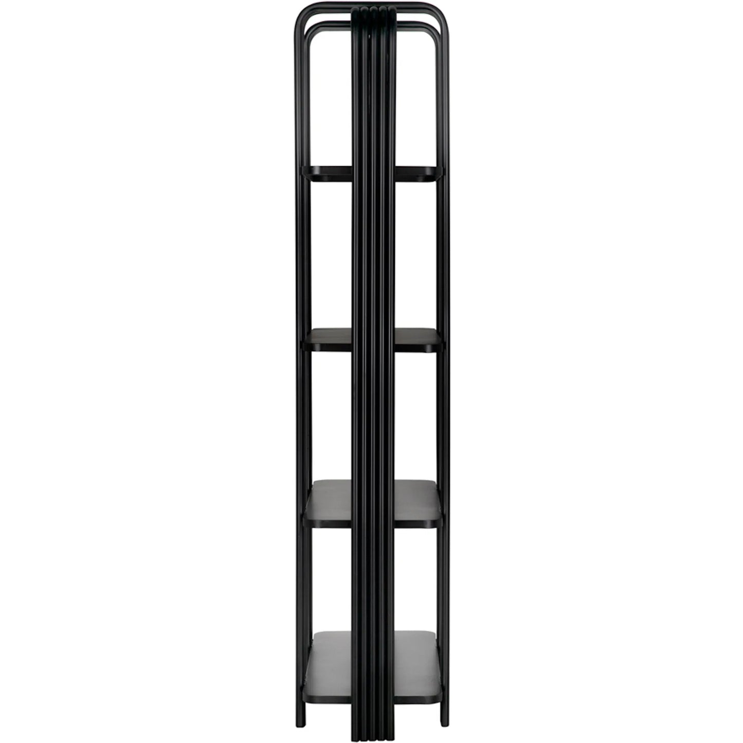 002 SI-2333077 | Additional Silo | Giza Bookcase by Noir in matte black. Made from industrial steel in a modern style.