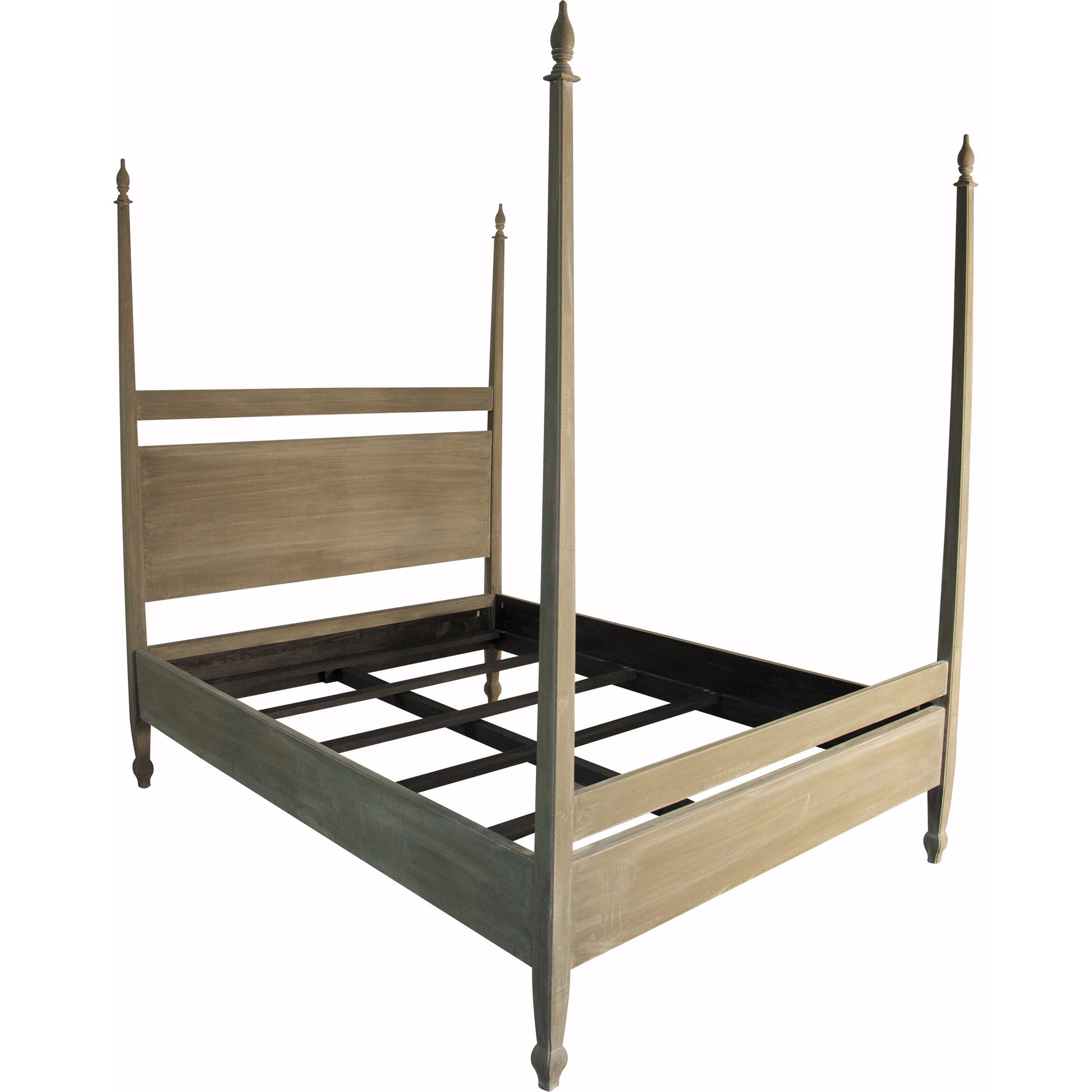 Venice Bed by Noir in hand rubbed black. Made from mahogany in a transitional style.
