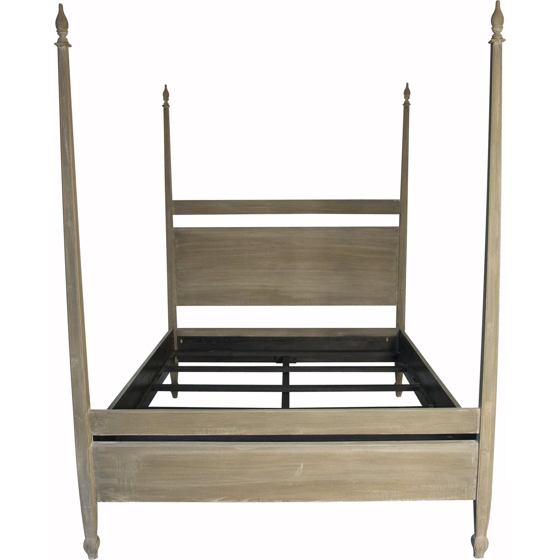 Venice Bed by Noir in hand rubbed black. Made from mahogany in a transitional style.