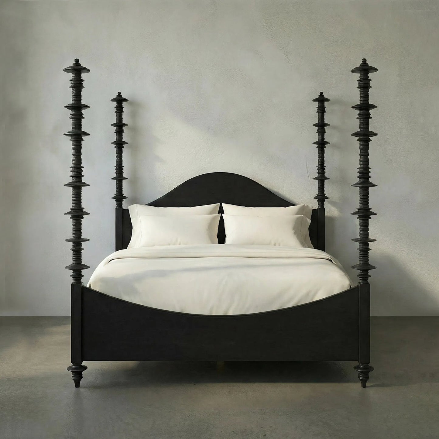 093 S-334763 | Lifestyle | Ferret Bed by Noir. Made from mahogany in a traditional style.