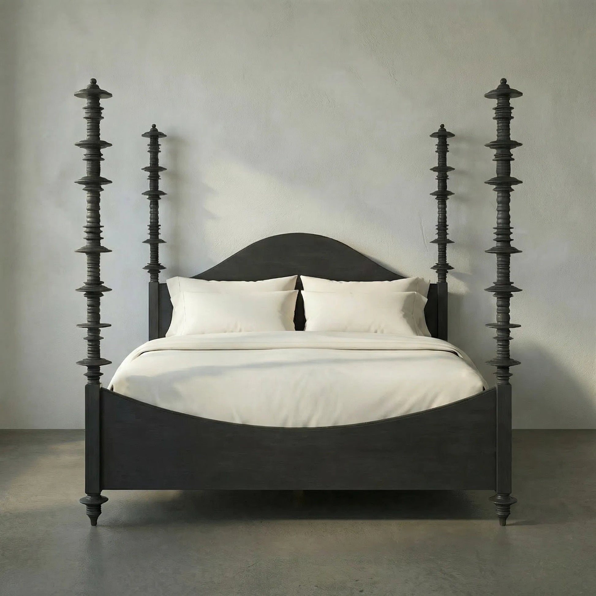 Ferret Bed by Noir. Made from mahogany in a traditional style.