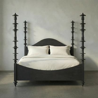 Ferret Bed by Noir. Made from mahogany in a traditional style.