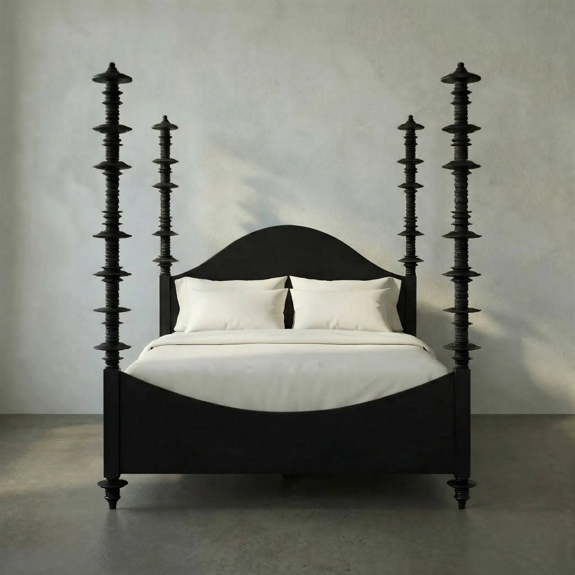 Ferret Bed by Noir. Made from mahogany in a traditional style.