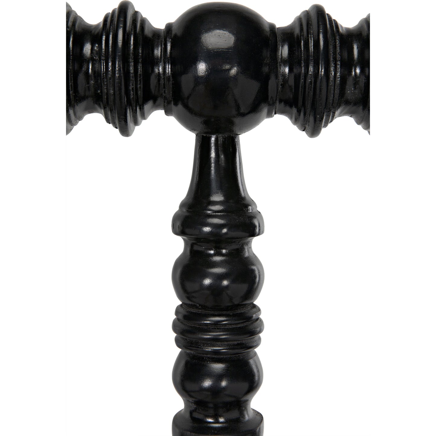 013 S-334388 | Closeup | Bachelor Bed by Noir in hand rubbed black. Made from mahogany in a cottage & farmhouse style.